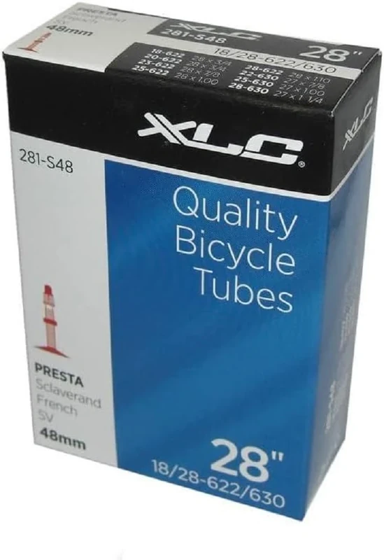 XLC Unisex-Adult VT-S28 Bicycle Tubes, Black, 28X3/4-11/16
