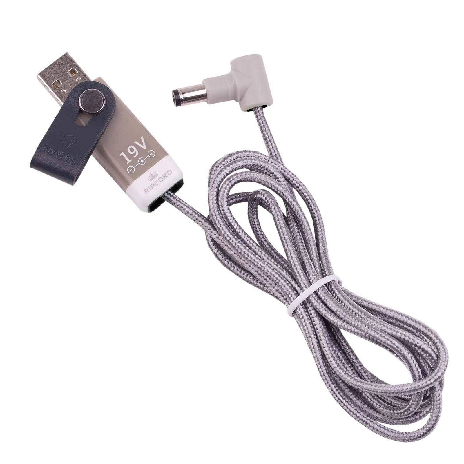 myVolts Ripcord - USB to 19V DC power cable compatible with Akai MPC One Retro Groovebox