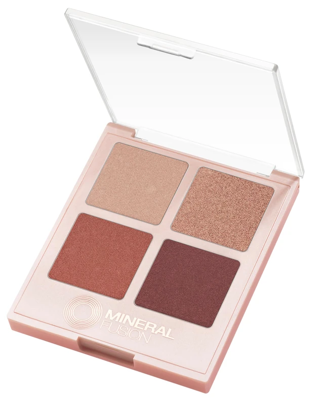 Eye Shadow Palette - Romantic Getaway by Mineral Fusion for Women - 0.25 oz Eye Shadow (Refillable)