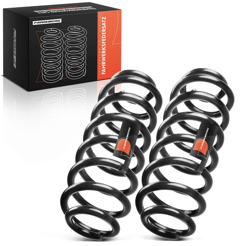 Frankberg 2x Coil Spring Rear axle Compatible with T.o.u.r.a.n 1T1 1T2 MPV 2003-2010 T.o.u.r.a.n 1T3 MPV 2010-2015