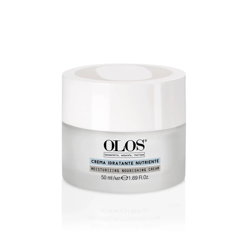 Olos Moisturizing and Nourishing Cream, 1.7 oz - Face Moisturizer with Hyper-Fermented Aloe and Indian Ginseng - Hydrating Face Lotion - Face Cream