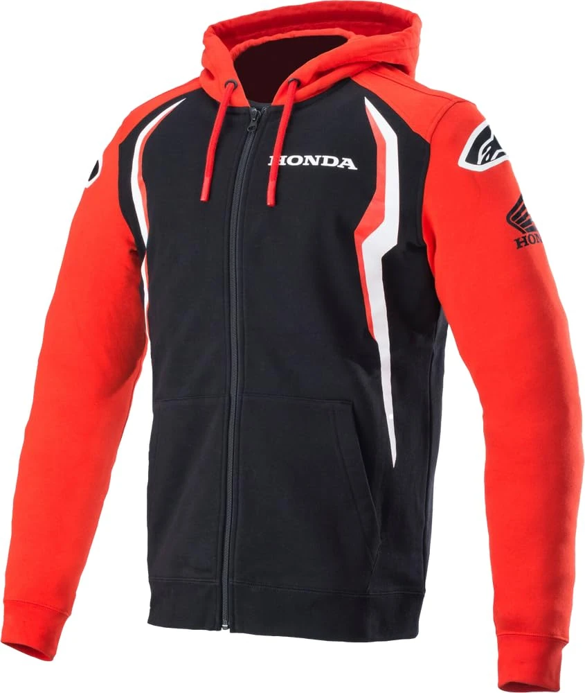 Alpinestars Honda Zip Hoodie, Red/Black, M