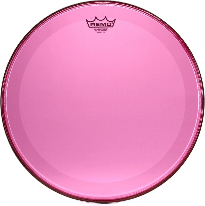 Remo Colortone Powerstroke 3 Clear Bass Drum 16 Inches Pink P3-1316-CT-PK