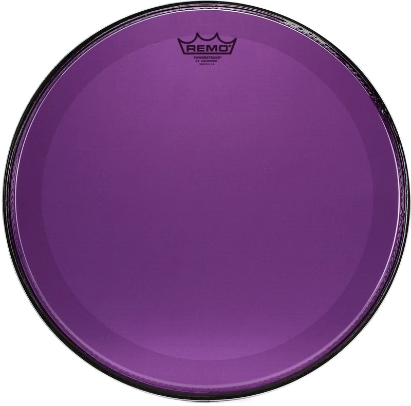 Remo Colortone Powerstroke 3 Clear Bass Drum 16 Inches Purple P3-1316-CT-PU
