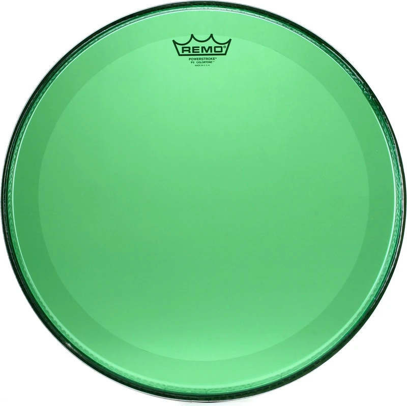 Remo Colortone Powerstroke 3 Clear Bass Drum 16 Inches Green P3-1316-CT-GN