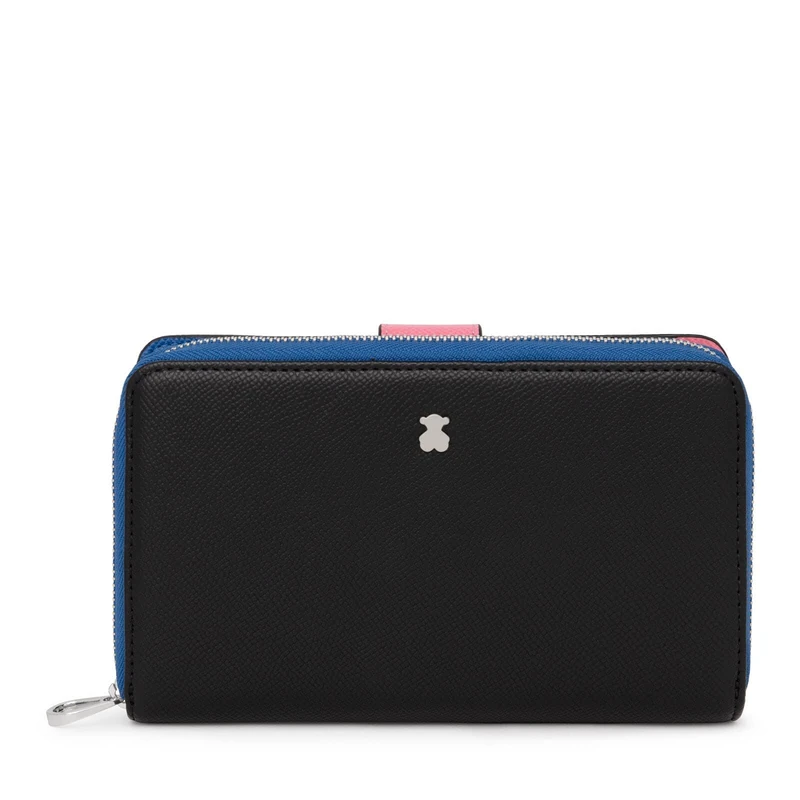 Tous 2001689851, Women's New Dubai Saf Tri-Black Wallet, Medium, Black,