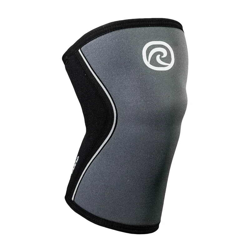 Rehband Strength Sports Knee Brace - Knee Support for Cross Fit and Heavy Workout, 5 mm Neoprene - Available in Many Colours and Sizes - Unisex - Colour: Steel Grey