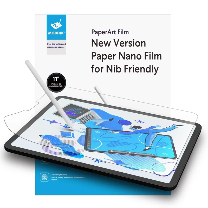 MOBDIK 2 Pack Screen Protector for iPad Pro 11 & Air 10.9 - Anti Glare
