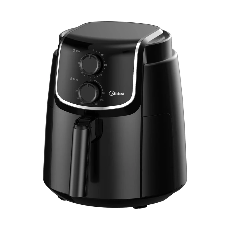 Midea MF-TN40D2 Airfryer XL, Hot Air Fryer 3.5L, Dual Cyclone Technology, 90% Less Fat Hot Air Fryer 1500W, 60min Timer, 200°C Temperature Control, Automatic Power Off Function, Dark Grey