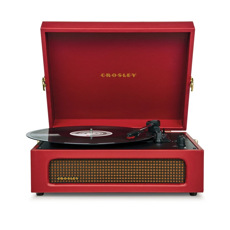 Crosley Voyager Portable Turntable, Bluetooth Record Player, Burgundy