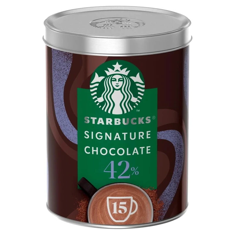 Starbucks Signature Chocolate Hot Chocolate 42 Percent Cocoa Powder, Brown, 330 g