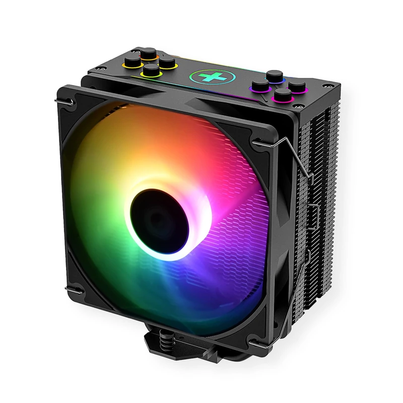 Xilence XC056 Performance A+ Series CPU Cooler, M704PRO.ARGB, Multi-Socket, LGA 1700, ARGB, 120 mm LED PWM Fan, 180 Watt TDP, ARGB Top Cover, AMD, Intel, Transparent/Black