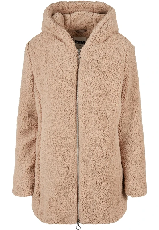 Urban Classics Women's Ladies Sherpa Jacket, softtaupe, XL