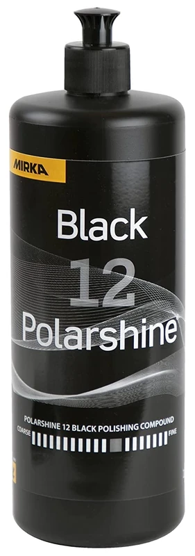 Mirka Polish/Polarshine 12 Black / 1000 ml/Professional medium coarse polish/Silicone-free