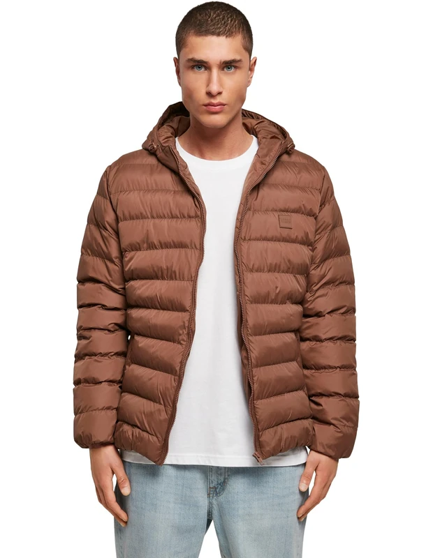 Urban Classics Men's Basic Bubble Jacket, bark, S