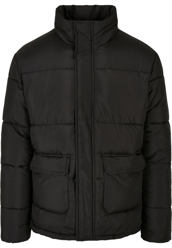 Urban Classics Men's Short Puffer Jacket, Black, XL