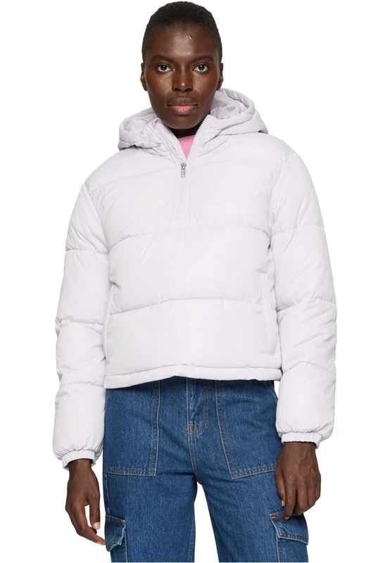 Urban Classics Women's Ladies Puffer Pull Over Jacket Jacket, softlilac, XS