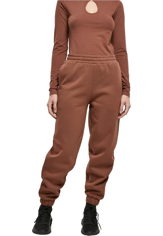 Urban Classics Women's Ladies Organic High Waist Ballon Sweat Pants, bark, XS