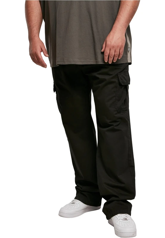 Urban Classics Men's Straight Leg Cargo Pants Pants, Black, 34