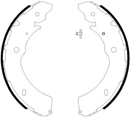 HELLA 8DB 355 038-031 Brake Shoe Set - H1852 - for e.g. CHEVROLET/ISUZU