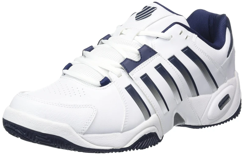 K-Swiss Performance Accomplish IV, Tennis Shoe, White/Peacoat/Silver,