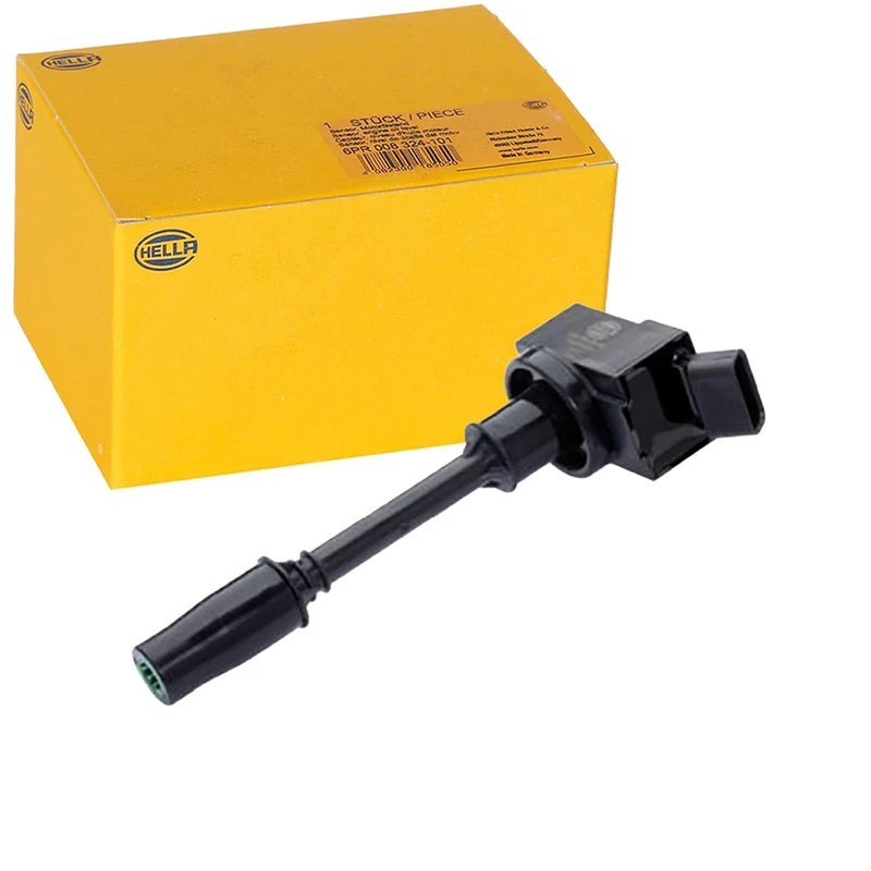 HELLA 5DA 358 168-081 Ignition Coil - 14V - 4-pin connector - Flush-Fitting Pencil Ignition Coils - Bolted