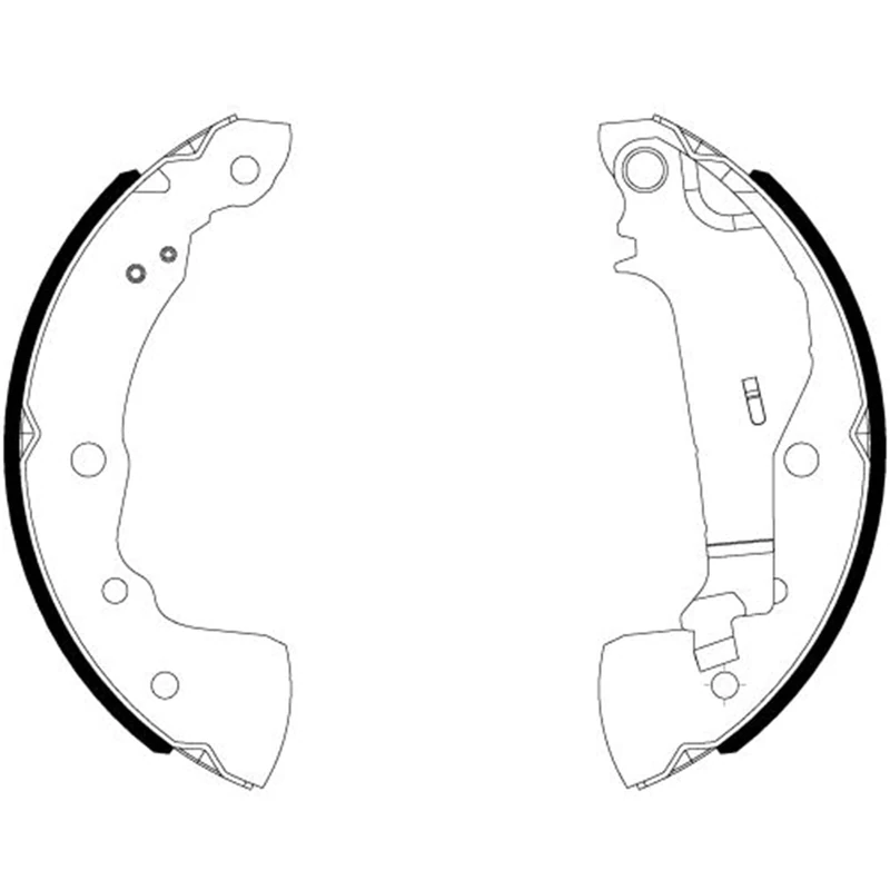 HELLA 8DB 355 038-021 Brake Shoe Set - H1851 - for e.g. NISSAN