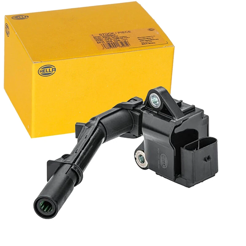 HELLA 5DA 358 168-391 Ignition Coil - 12V - 4-pin connector - Flush-Fitting Pencil Ignition Coils - Bayonet