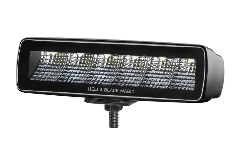 HELLA 1FB 358 176-201 LED-Spotlight - Black Magic Mini Lightbar 6.2" - 12/24V - mounting - Short distance lighting - Cable: 800mm - Plug: open cable ends