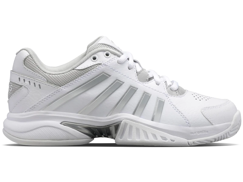 K-Swiss Tennis Receiver V Tennis Shoe White/Vapor Blue/Silver 4,5