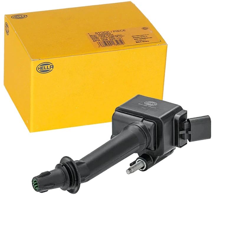 HELLA 5DA 358 168-371 Ignition Coil - 12V - 4-pin connector - Flush-Fitting Pencil Ignition Coils - Bayonet