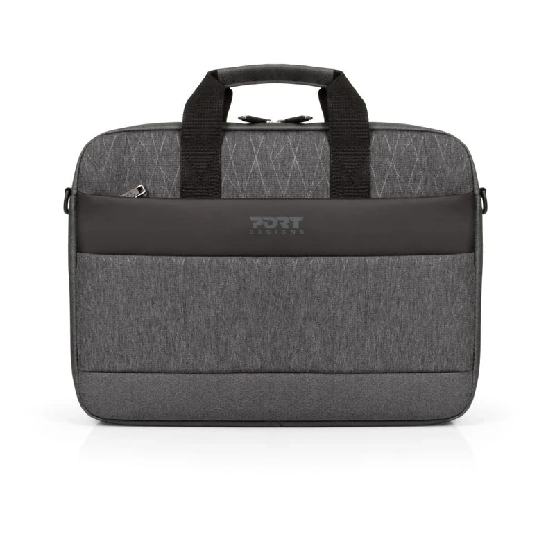 Port Designs Unisex Boston Laptop Bag - Gray Black, Regular, grey black, XL