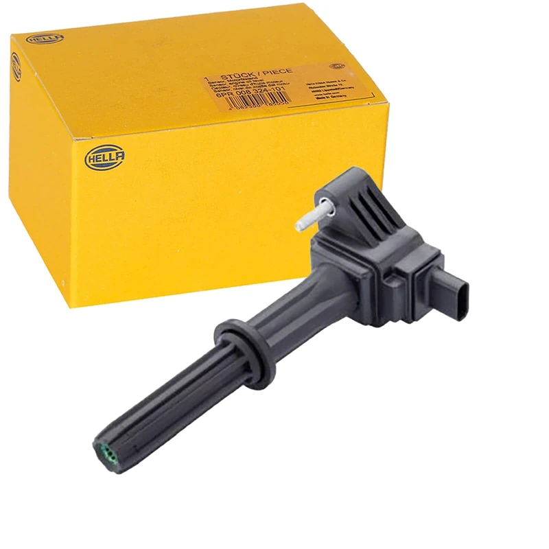HELLA 5DA 358 168-161 Ignition Coil - 14V - 4-pin connector - Flush-Fitting Pencil Ignition Coils - Bolted - Image 1