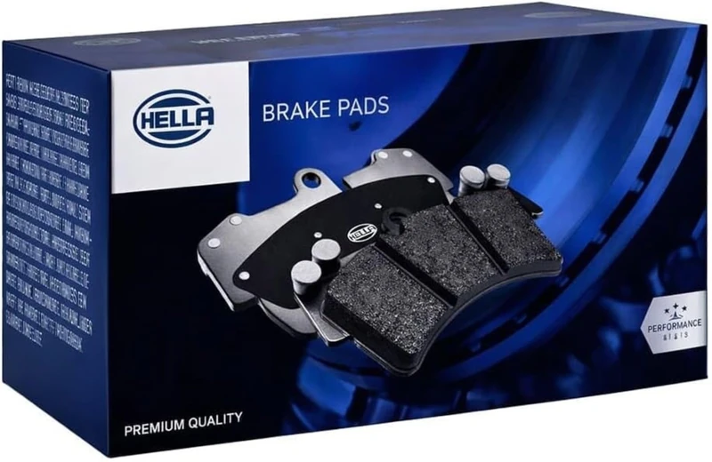 HELLA 8DB 355 039-051 Brake pad set - incl. wear warning contact - T4176 - for e.g. ALFA ROMEO