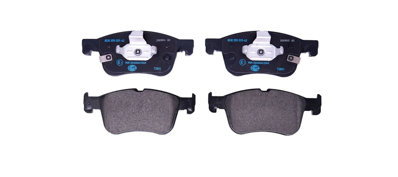 HELLA 8DB 355 039-421 Brake pad set - with acoustic wear warning - T2831 - for e.g. FORD - Image 1