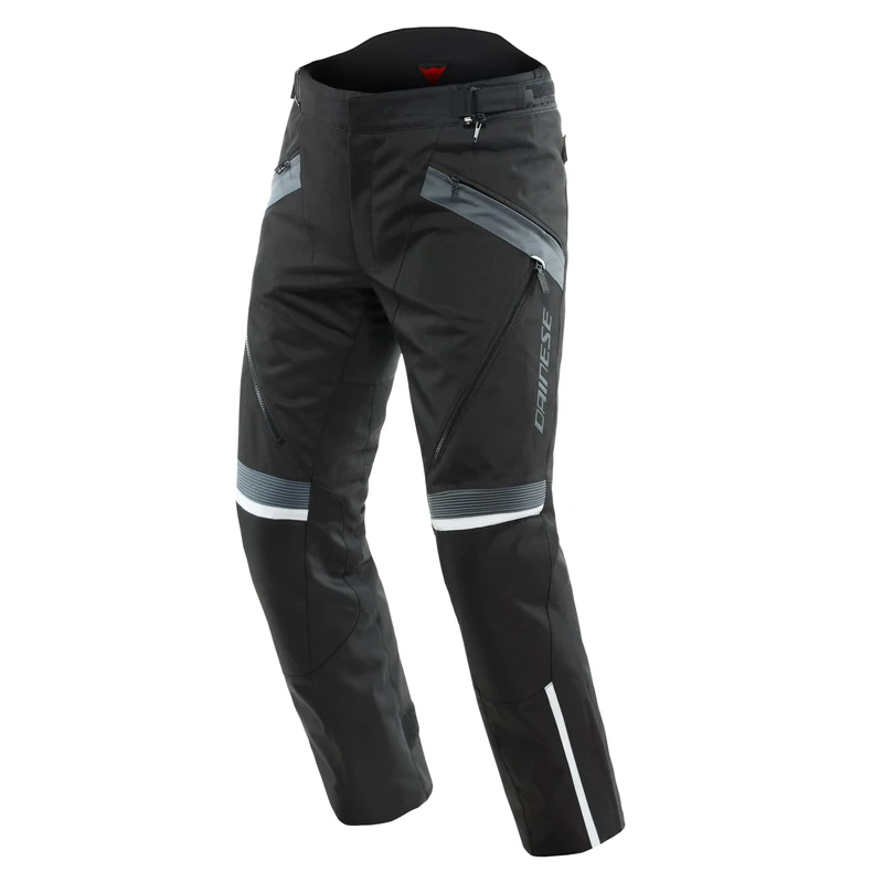 Dainese - Tempest 3 D-Dry Pants, Men's Motorcycle Touring Pants, Waterproof Membrane, Removable Thermal Interior, Knee Protectors, Black/Black/Ebony, 58