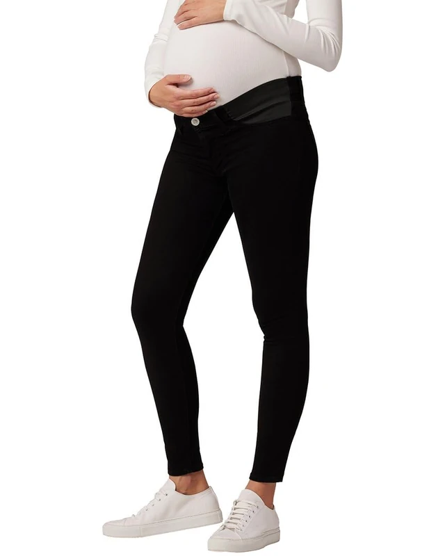 Hudson Jeans Nico Super Skinny Ankle (Maternity) in Black, Black, 31W x 28L