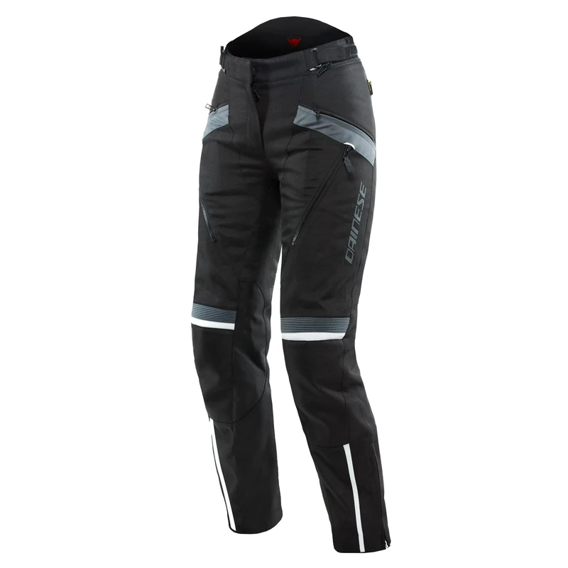 Dainese - Tempest 3 D-Dry Lady Pants, Women's Motorcycle Touring Pants, Waterproof Membrane, Removable Thermal Interior, Knee Protectors, Black/Black/Ebony, 44