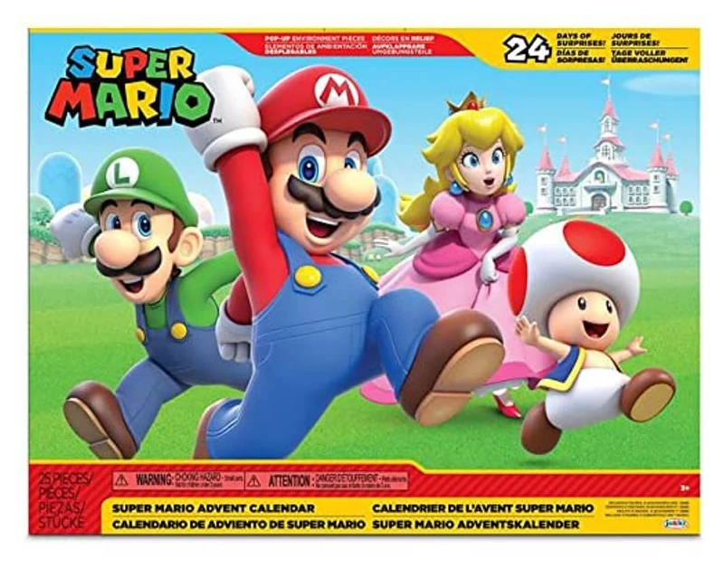 Super Mario Mushroom Kingdom Advent Calendar - 24 Surprises