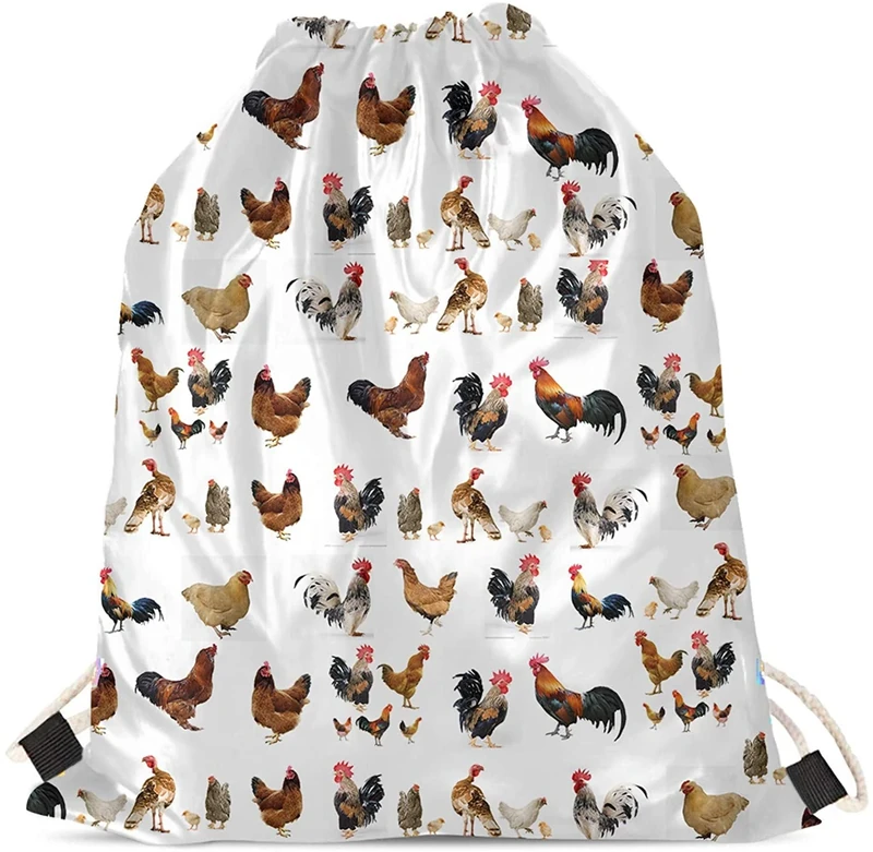 Jeiento Cute Drawstring Bag Small Backpack for Women & Men Sport Gym Sack Cinch Bag for Shopping Hiking Travel Beach