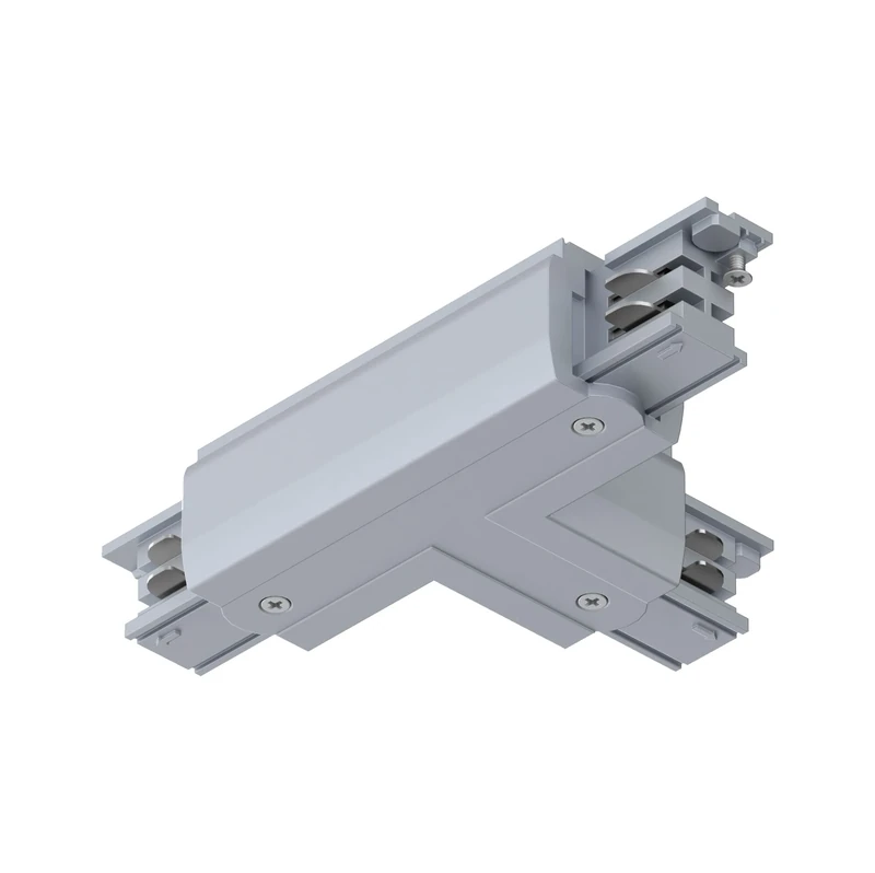 Paulmann ProRail3 91376 Rail System Connector T-Piece Left 167.5 x 101 mm Max. 3.680 W Silver Rail Systems Ceiling Rail Metal, Plastic