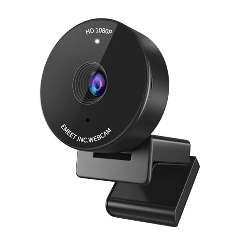 EMEET 1080P Webcam for PC - USB Webcam with Microphone & Electronic Privacy Mode, Noise-Canceling Mic, Auto Light Correction, C950 Ultra Compact FHD Web Cam w/ 70°View for Meeting/Online Classes/Zoom