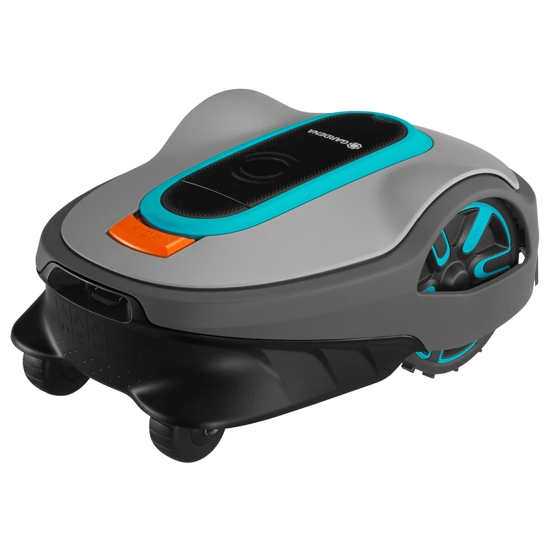 Gardena robotic lawnmower SILENO city 600 m²: Robotic lawnmower for lawns up to 600 m², precise cutting results, settings and setup via the Gardena Bluetooth app, version with UK plug(15010-28)