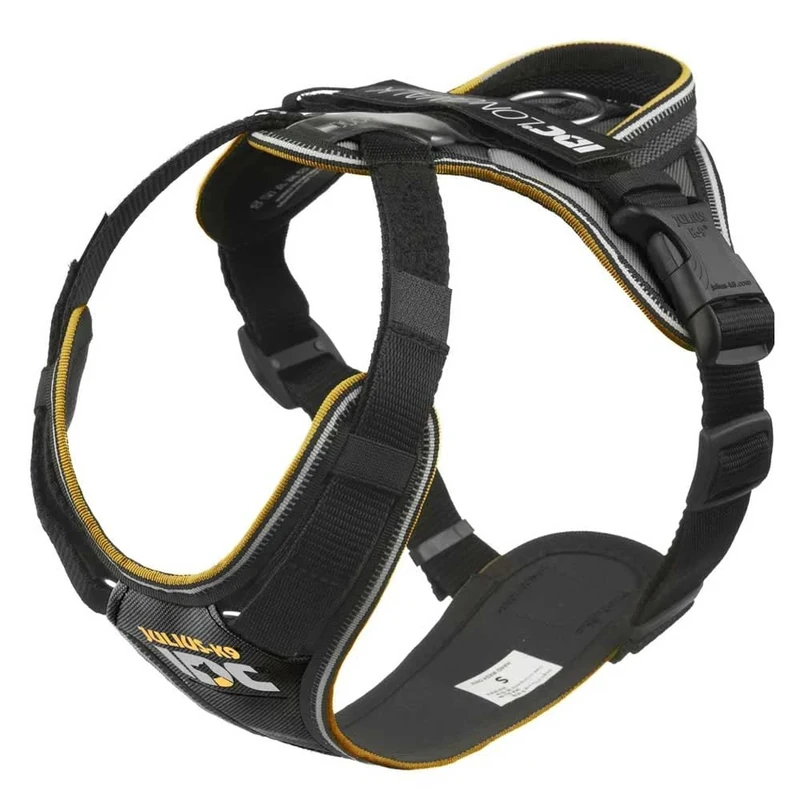 JULIUS-K9 IDC Longwalk Y-Harness, Black-Gray, Size: 2XS