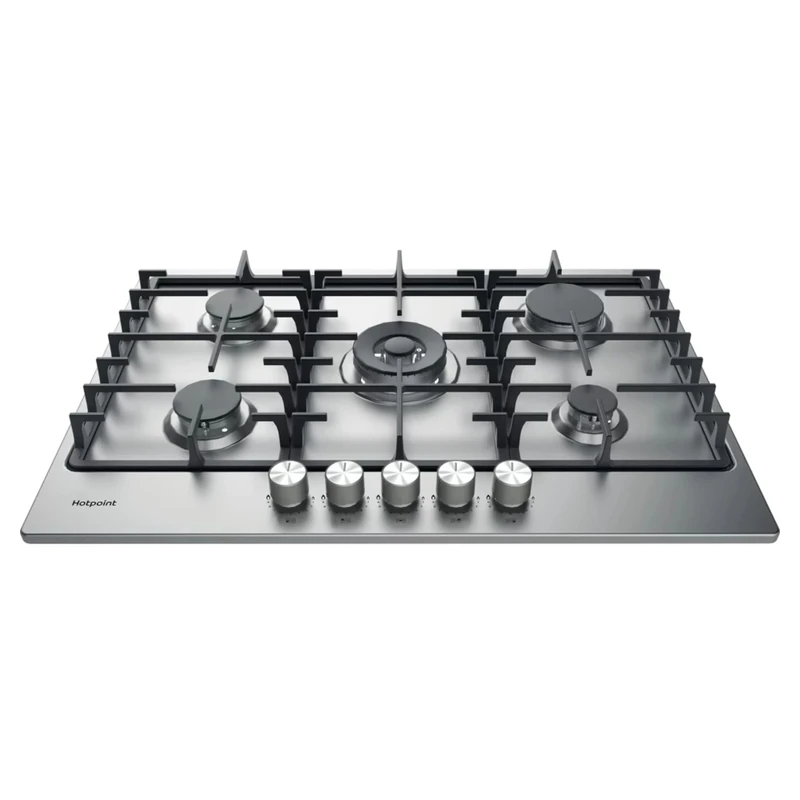 Hotpoint PPH 75G DF IX UK 75cm 5 Burner Gas Hob - Stainless Steel