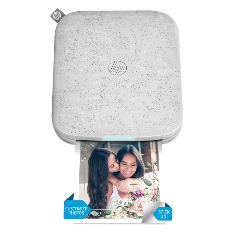 HP Sprocket 3x4 (8.9x10.8 cm) Portable Photo Printer, Instant Print Pictures and Scrapbook with Zink Sticky-Backed Paper from your iOS & Android Device, For Home Use or On the Go, White