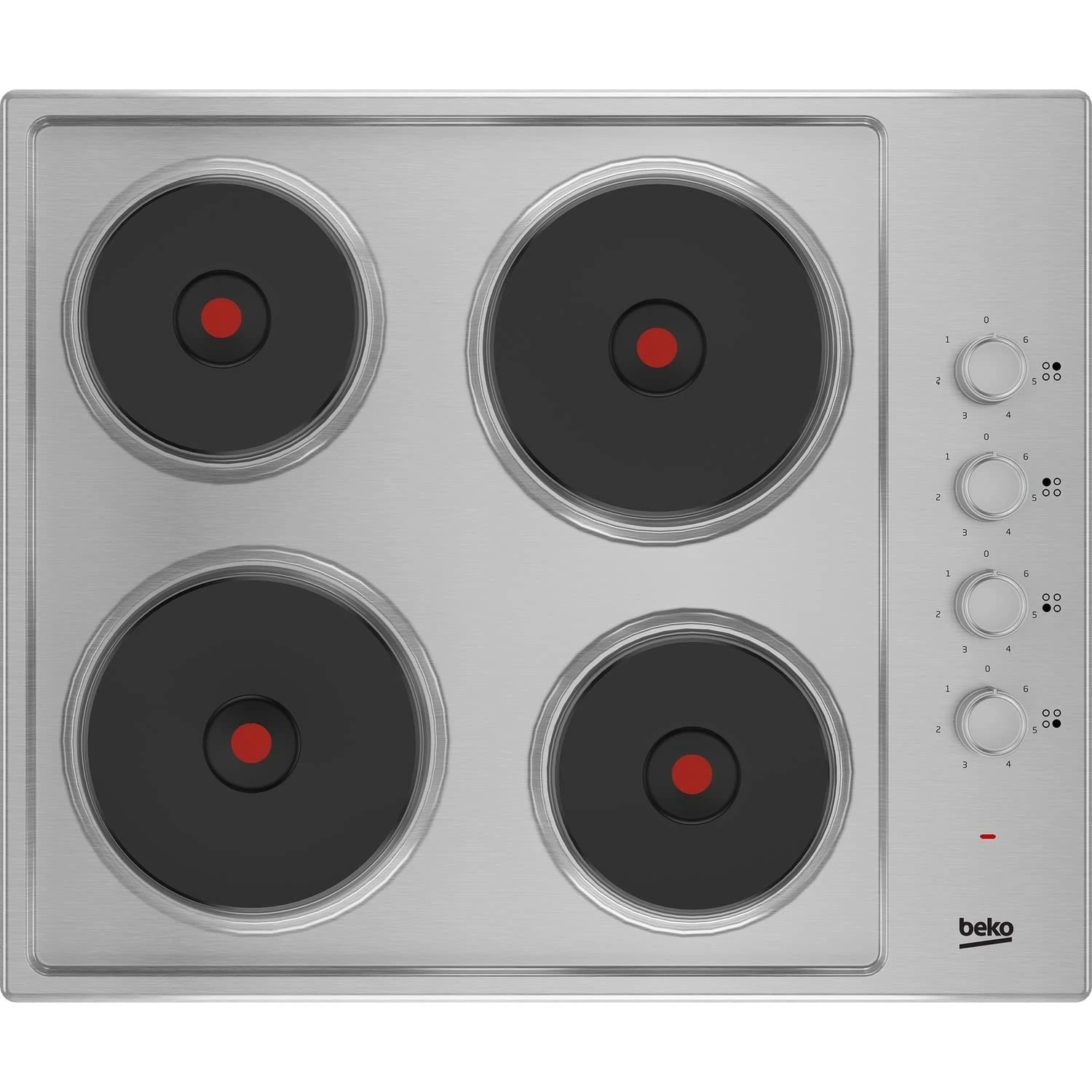 Beko 60cm Sealed Plate Electric Hob - Stainless Steel