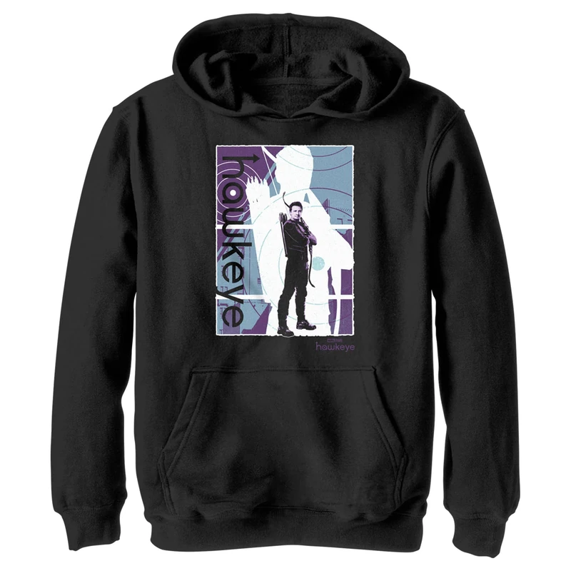 Marvel Boy's Pop Poster Hoodie, Black, XL