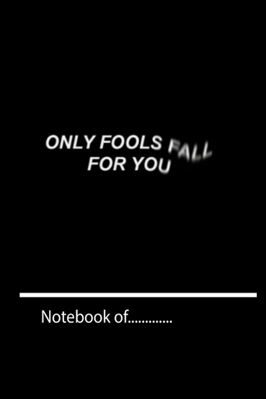 xkcjhgiur22 only fools fall for you - 120 pages notebook for girl boy teen Weekly Meal Planner x