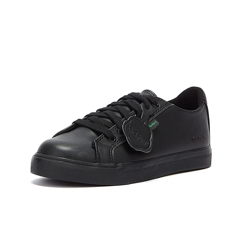 Kickers Tovni Lacer Vegan Junior Black Trainers-UK 1 / EU 33